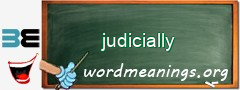 WordMeaning blackboard for judicially